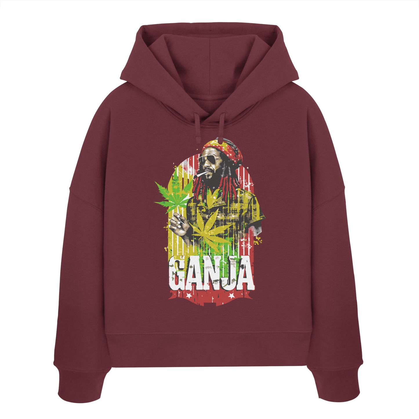 Ganja - Ladies Boxcut Hoodie