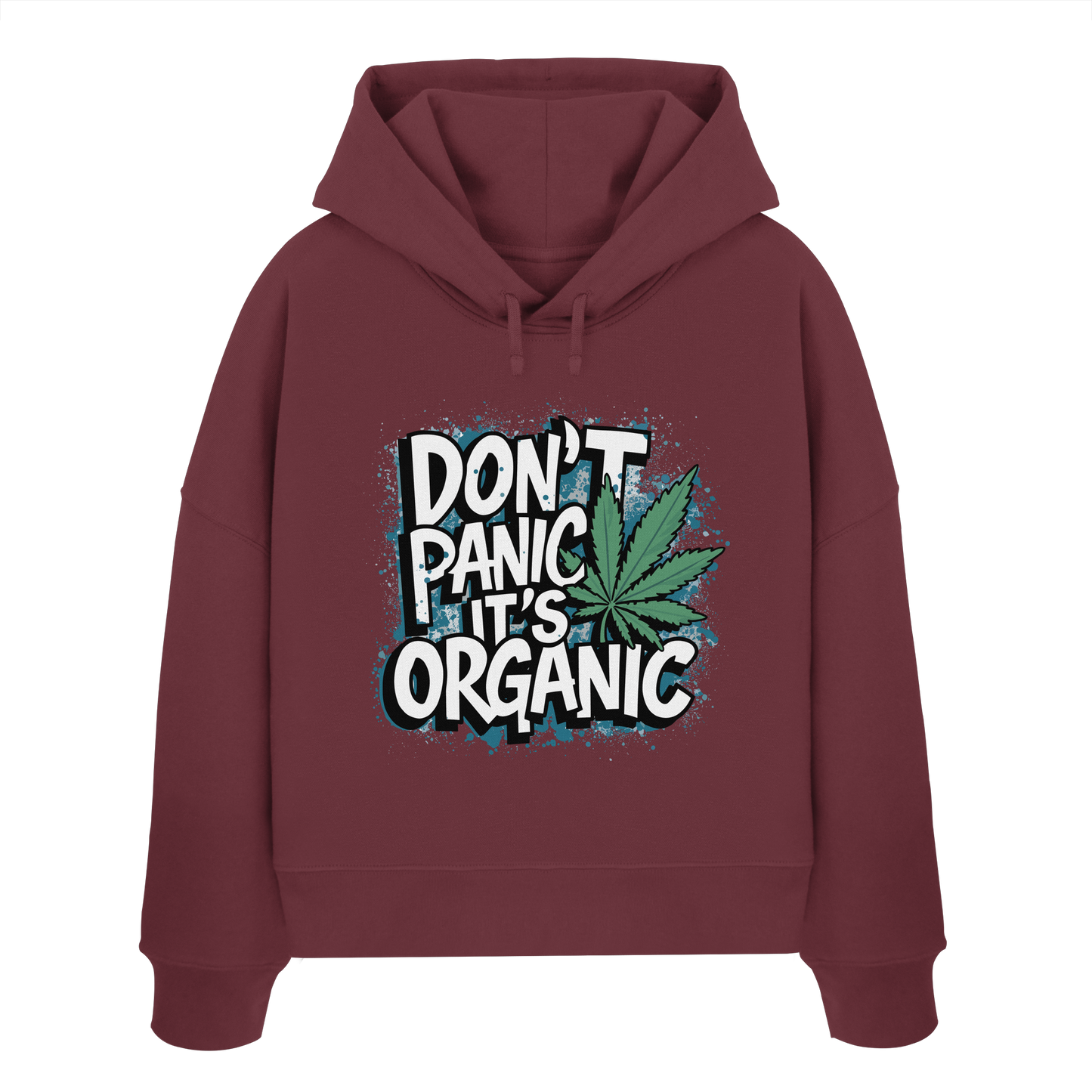 Don't Panic - Ladies Boxcut Hoodie