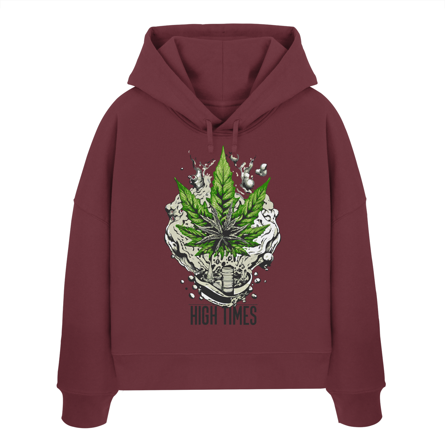 High Times Rocks - Ladies Boxcut Hoodie