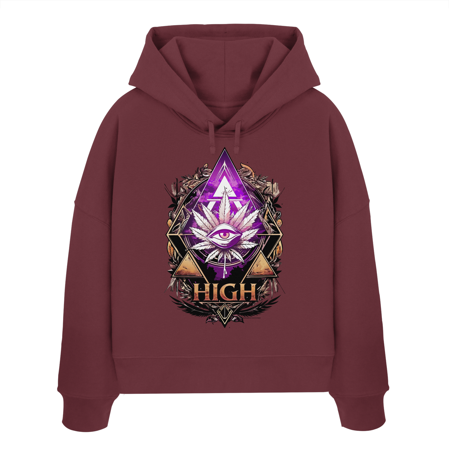 High - Ladies Boxcut Hoodie