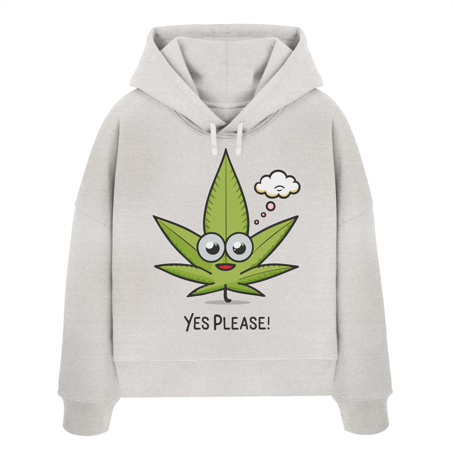 Yes Please - Ladies Boxcut Hoodie