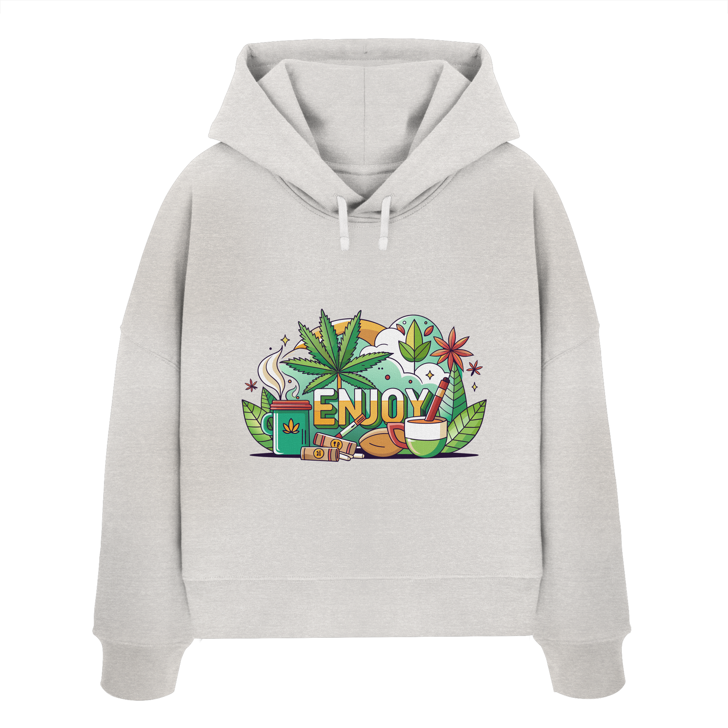 Enjoy - Ladies Boxcut Hoodie