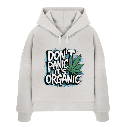 Don't Panic - Ladies Boxcut Hoodie