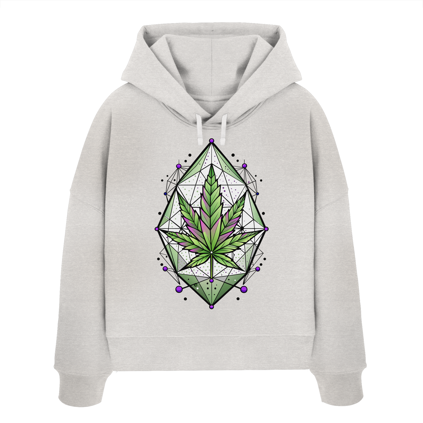 Leaf Construct - Ladies Boxcut Hoodie