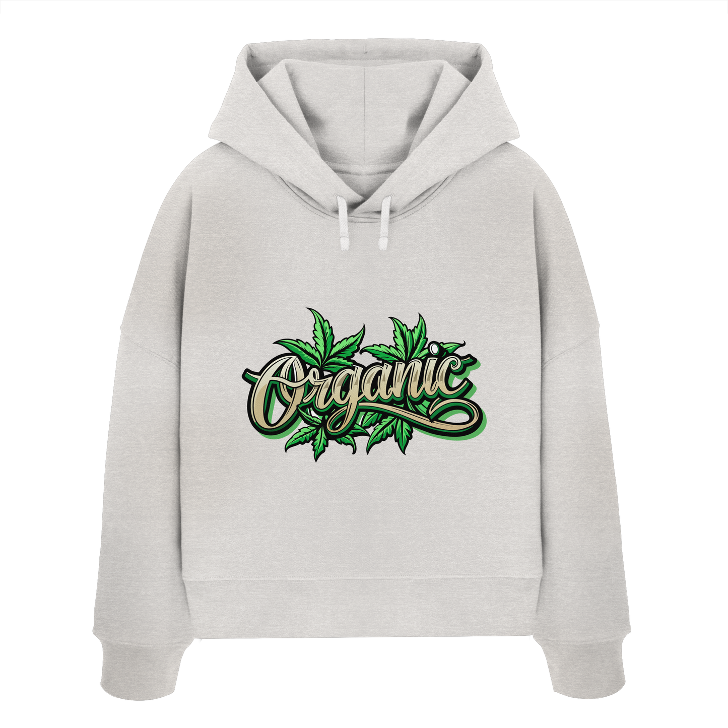 Organic Leaf - Ladies Boxcut Hoodie