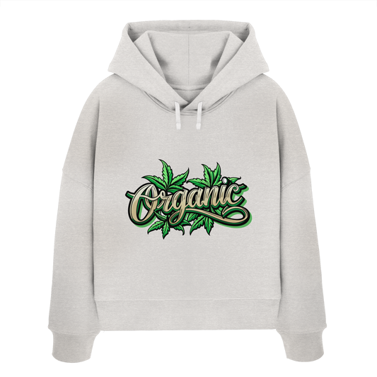 Organic Leaf - Ladies Boxcut Hoodie