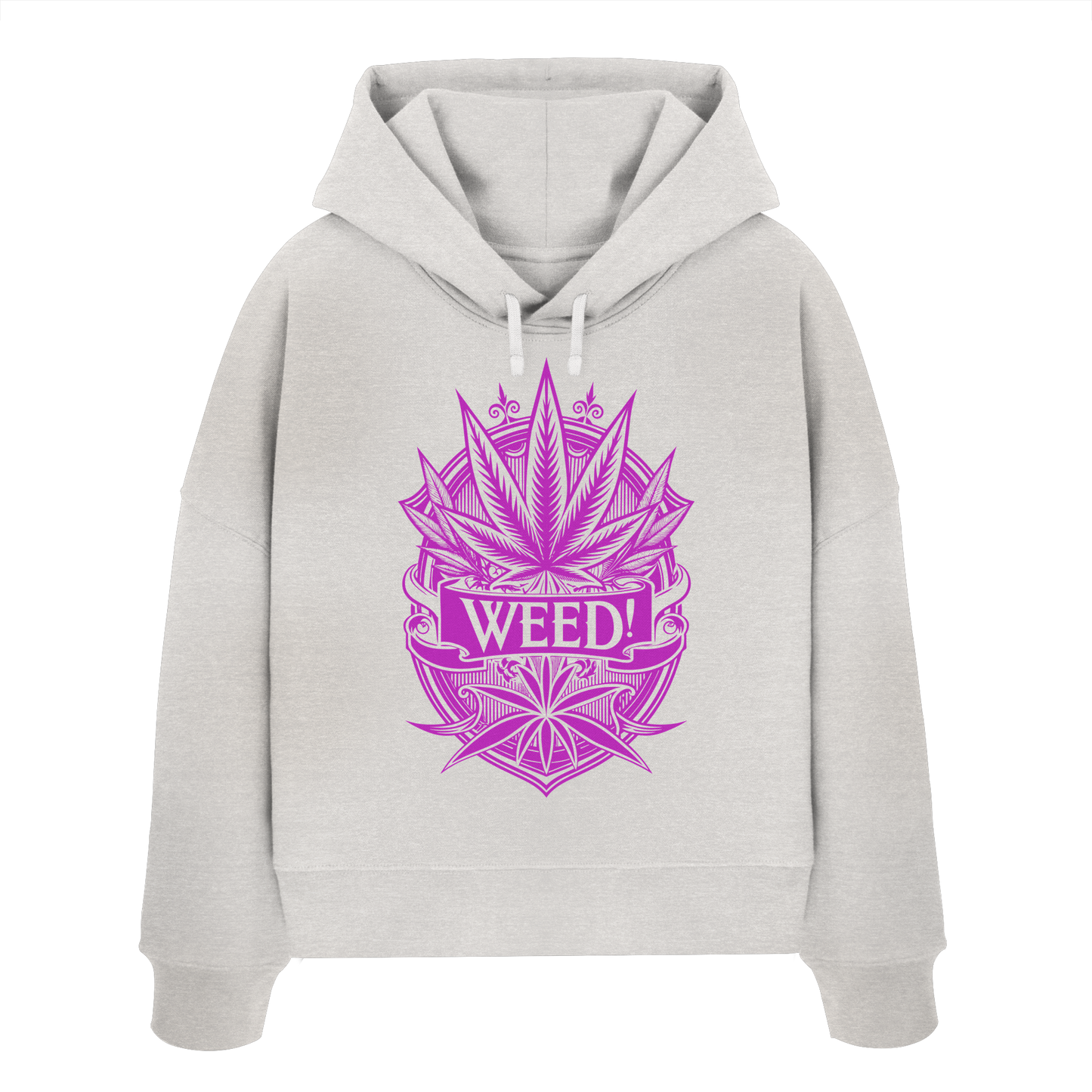 Pink Weed - Ladies Boxcut Hoodie