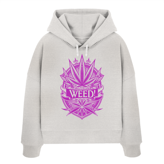 Pink Weed - Ladies Boxcut Hoodie