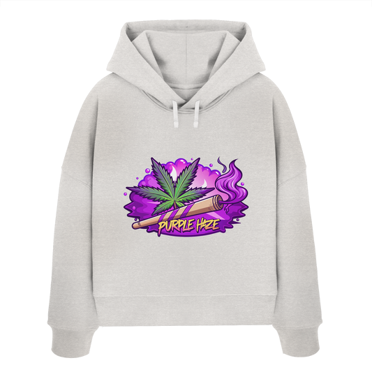 Purple Haze Joint - Ladies Boxcut Hoodie