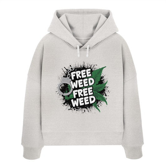 Free Weed - Ladies Boxcut Hoodie