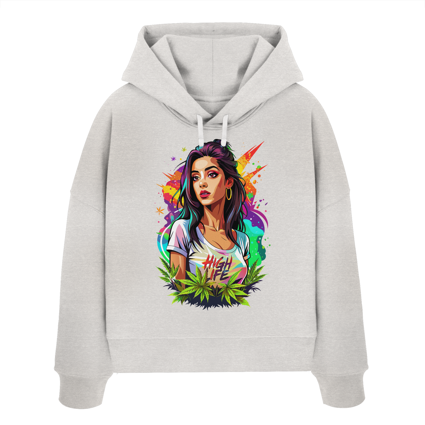 High Life - Ladies Boxcut Hoodie