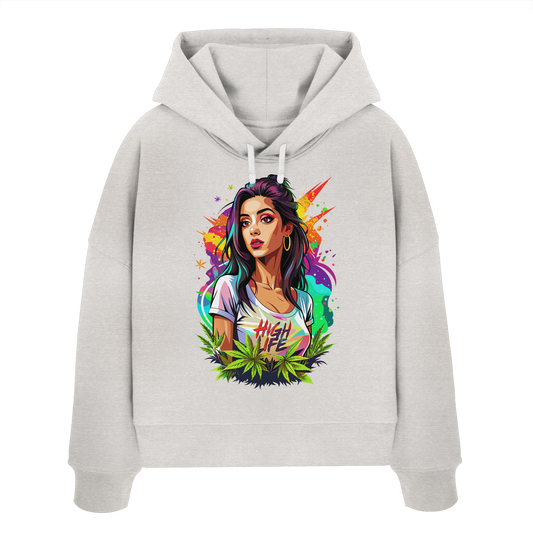 High Life - Ladies Boxcut Hoodie