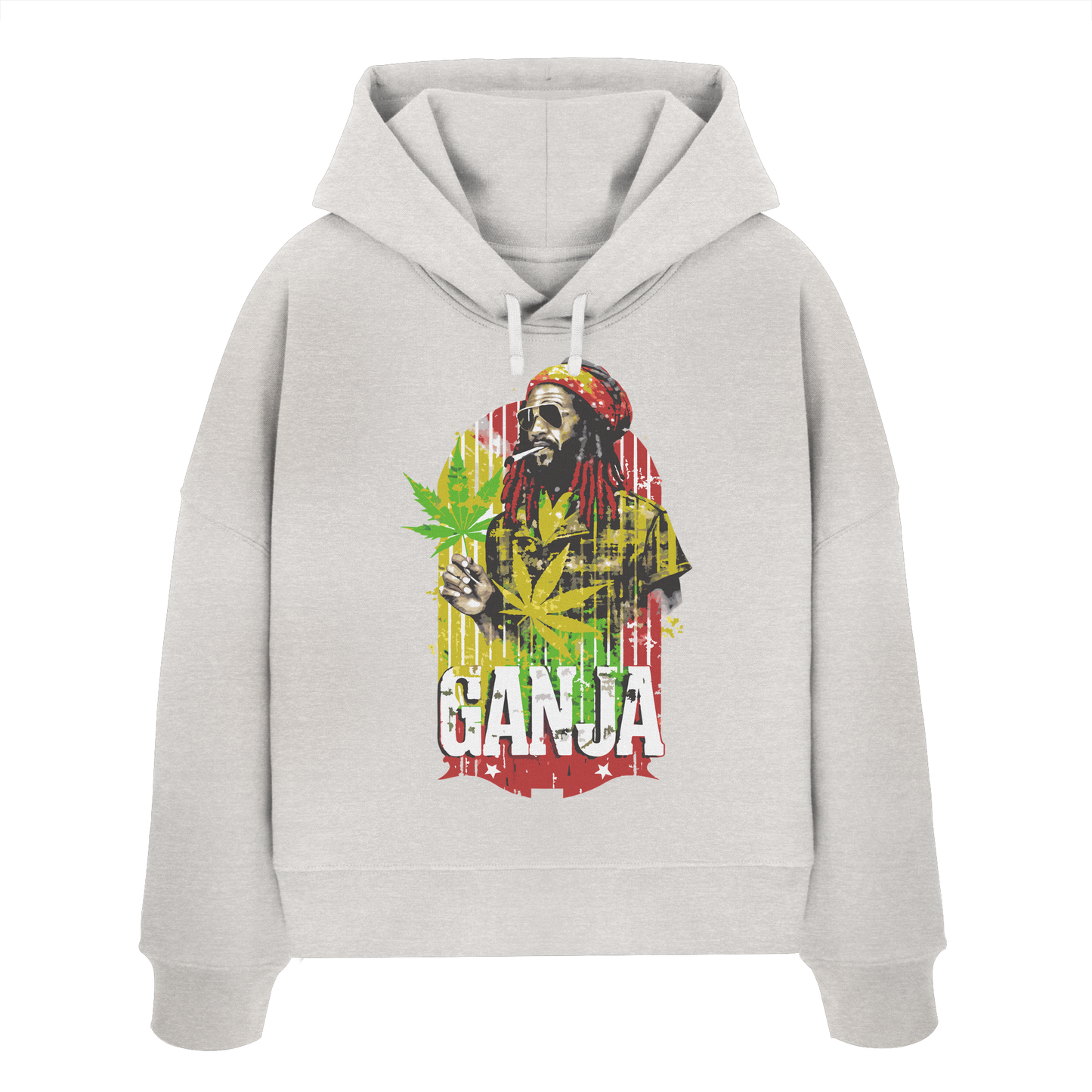 Ganja - Ladies Boxcut Hoodie