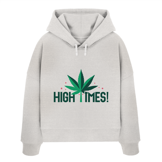 High Times Leaf - Ladies Boxcut Hoodie