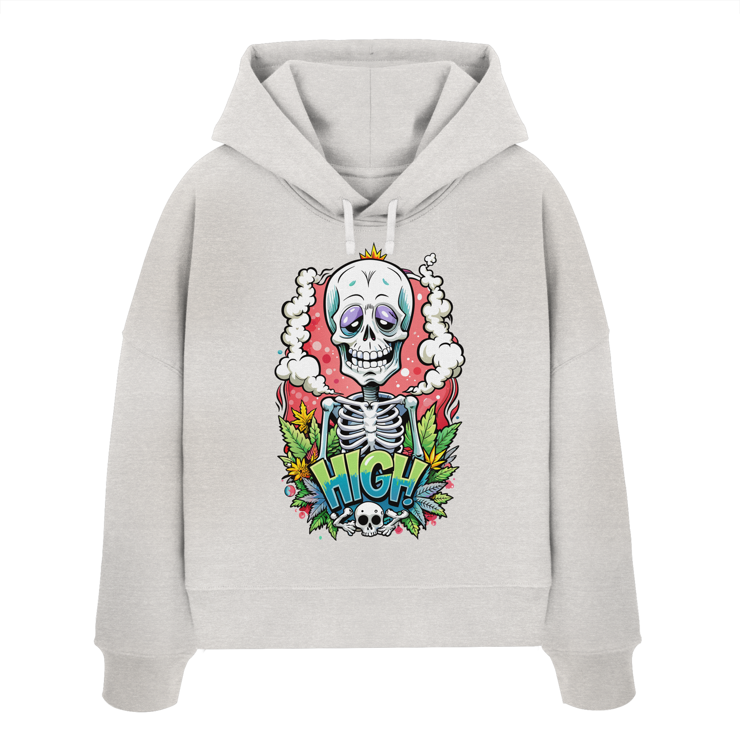 High Skelekton - Ladies Boxcut Hoodie