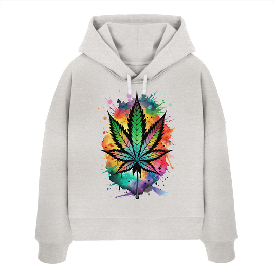 Color Leaf - Ladies Boxcut Hoodie