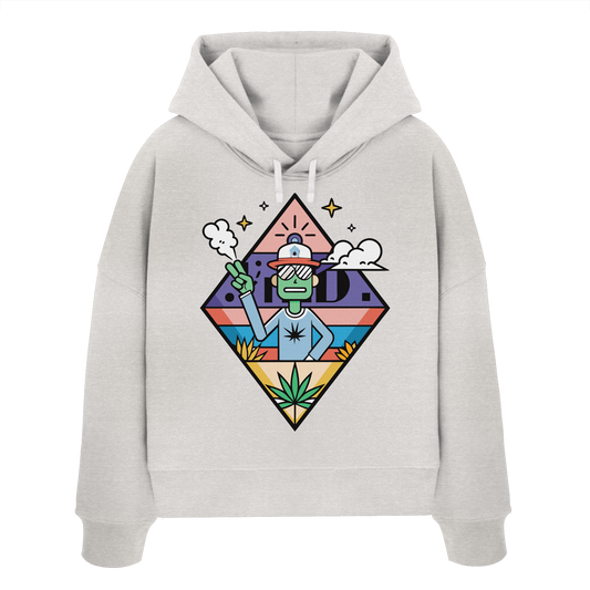 Peace Guy - Ladies Boxcut Hoodie