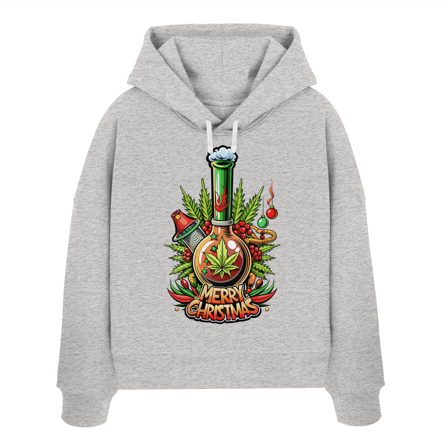 Bong Christmas - Ladies Boxcut Hoodie