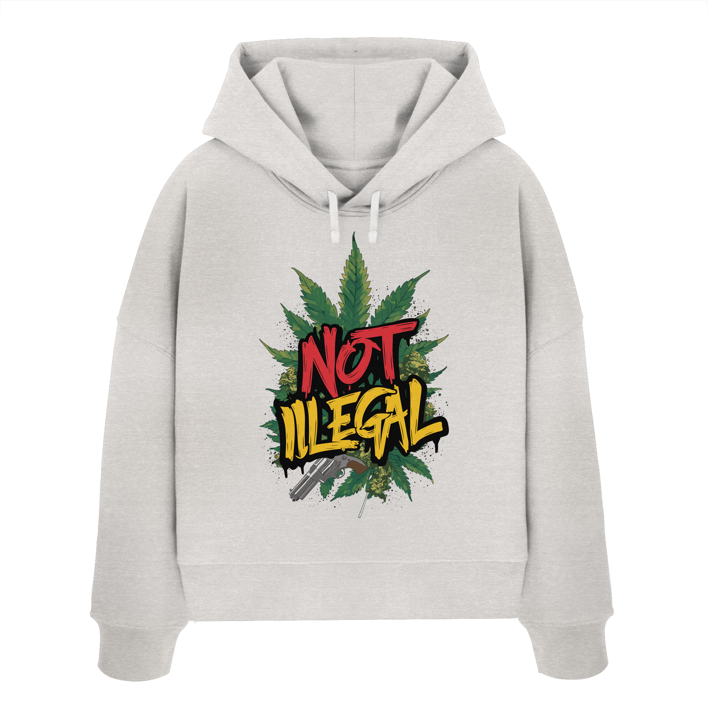 Not Illegal - Ladies Boxcut Hoodie