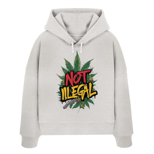 Not Illegal - Ladies Boxcut Hoodie