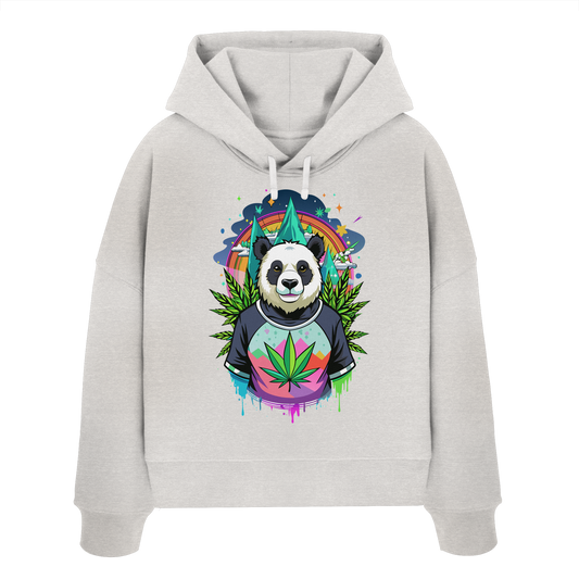 Panda Bear - Ladies Boxcut Hoodie