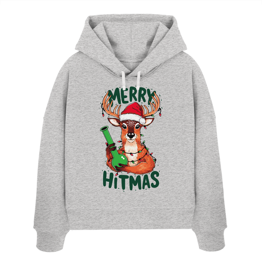 Bong Reindeer - Ladies Boxcut Hoodie