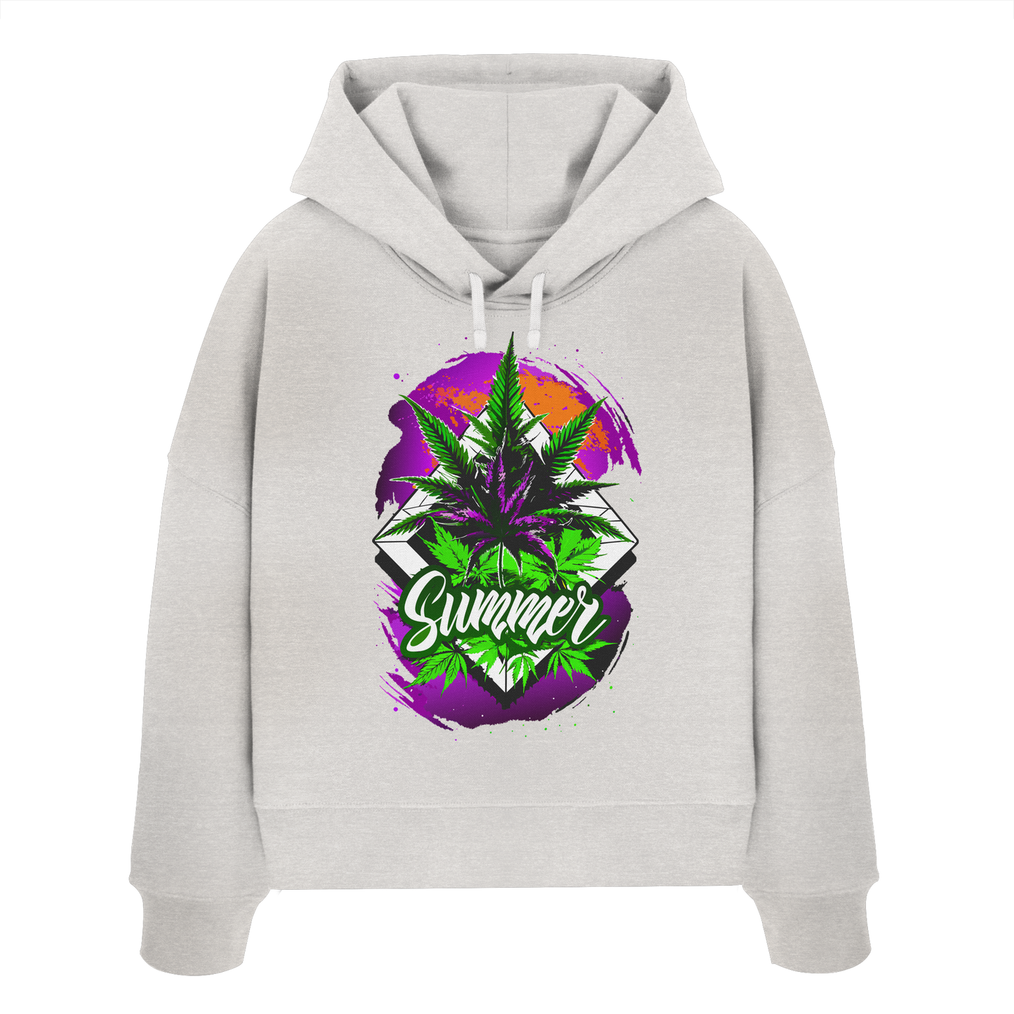 Purple Summer - Ladies Boxcut Hoodie