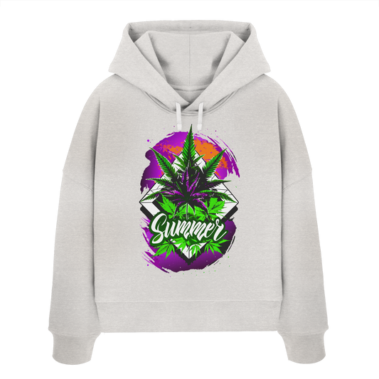 Purple Summer - Ladies Boxcut Hoodie