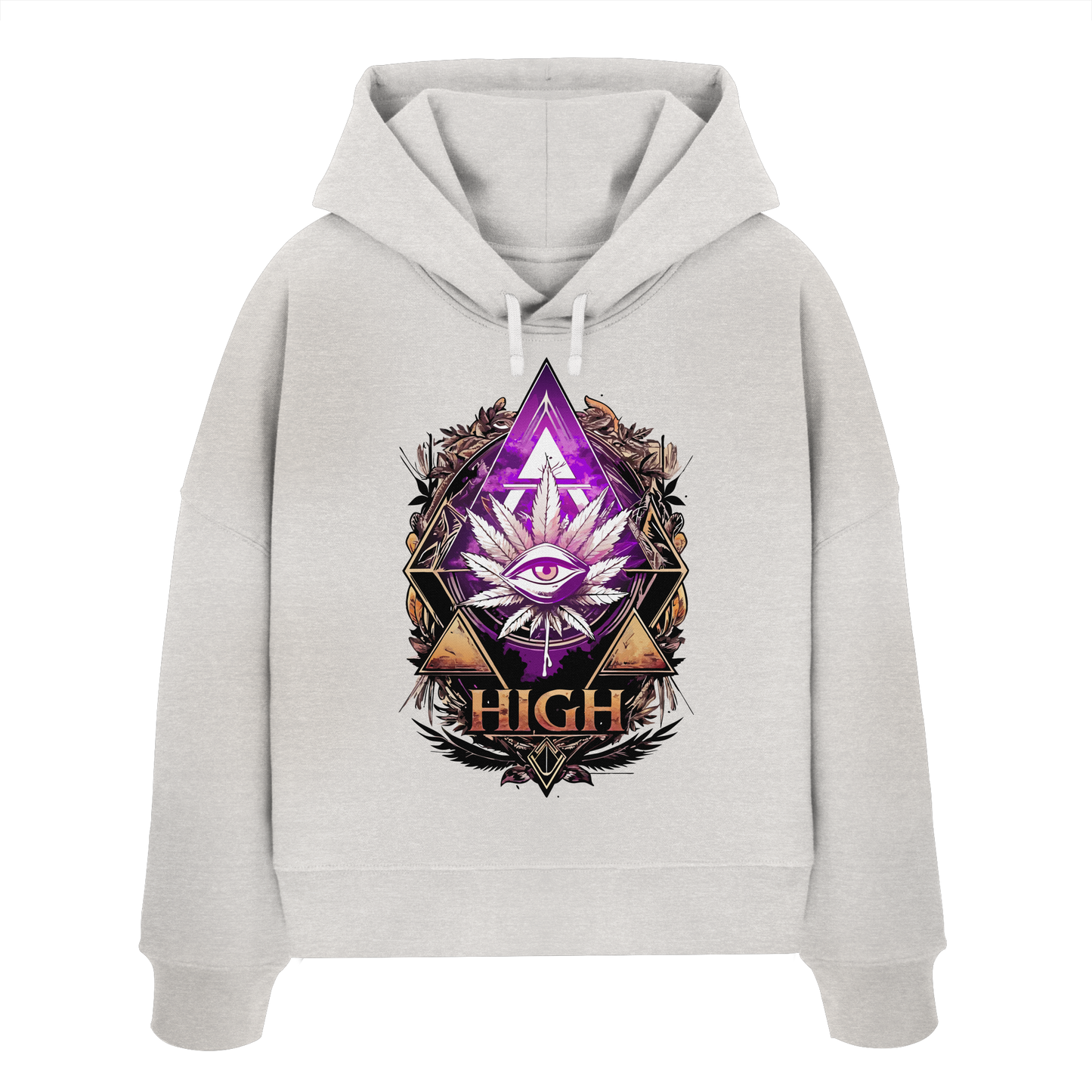 High - Ladies Boxcut Hoodie