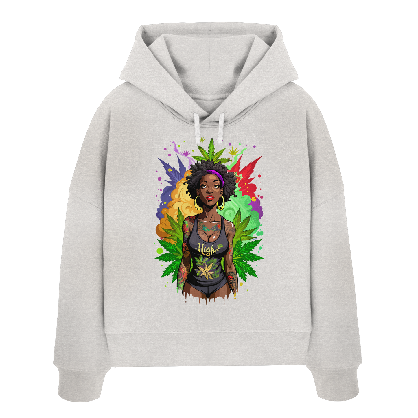 High Girl - Ladies Boxcut Hoodie