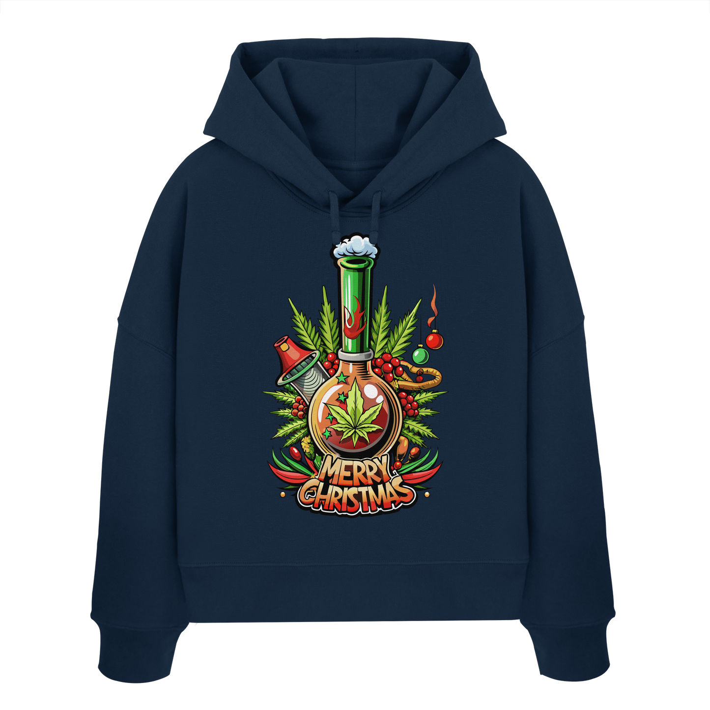 Bong Christmas - Ladies Boxcut Hoodie