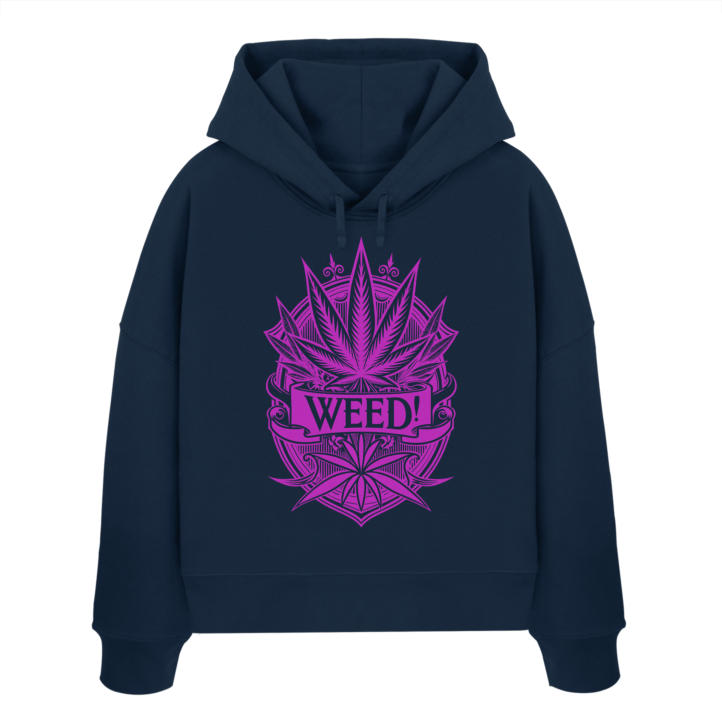 Pink Weed - Ladies Boxcut Hoodie