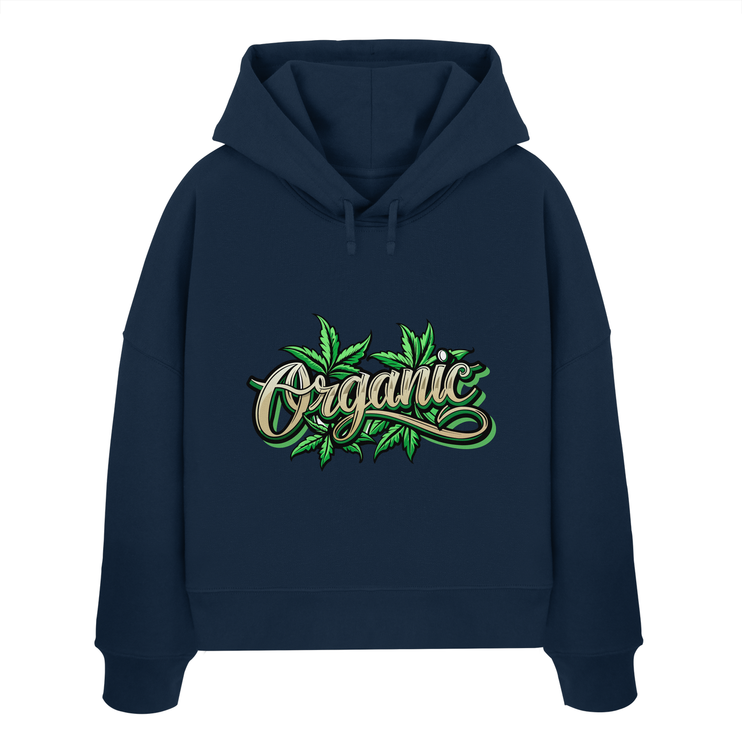 Organic Leaf - Ladies Boxcut Hoodie