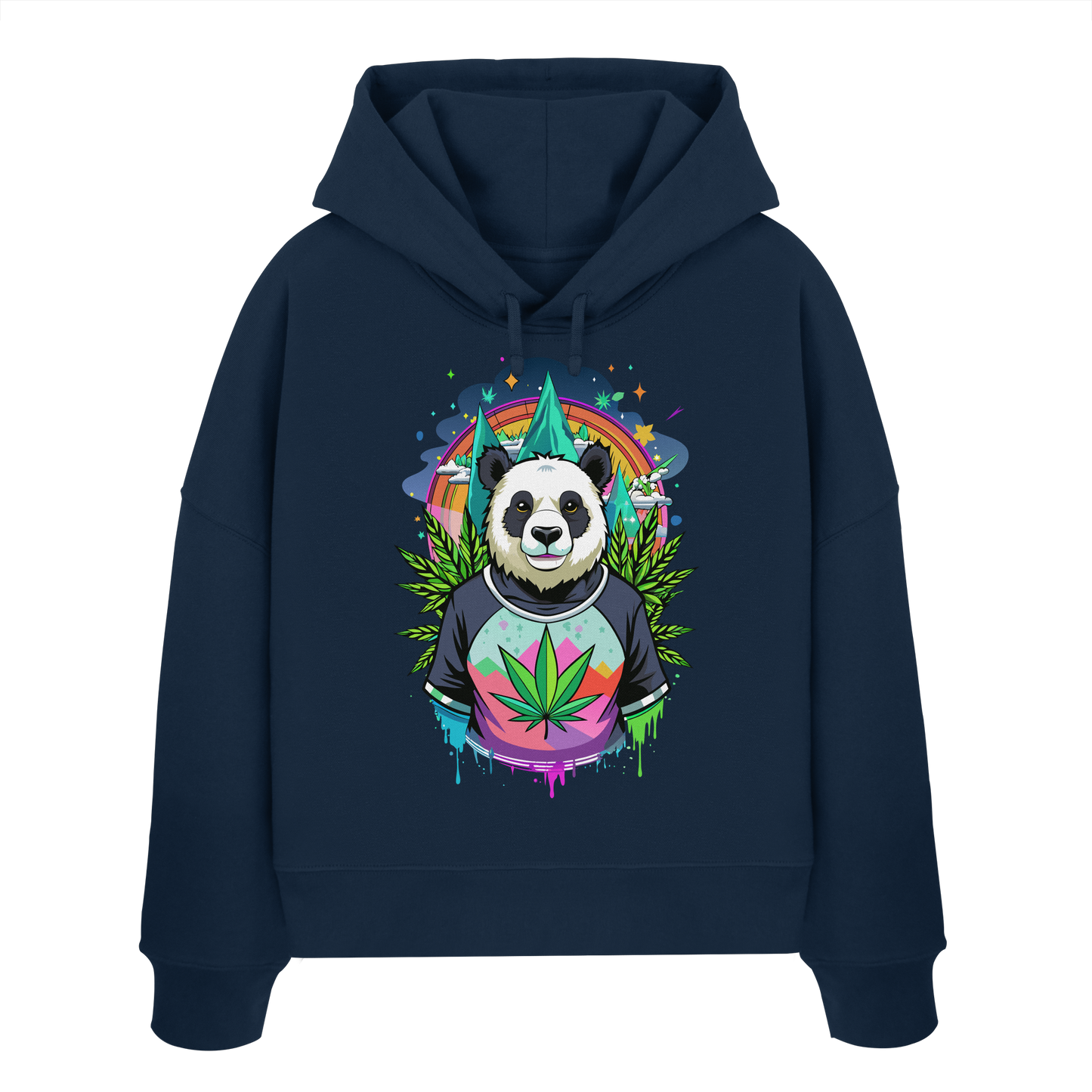 Panda Bear - Ladies Boxcut Hoodie