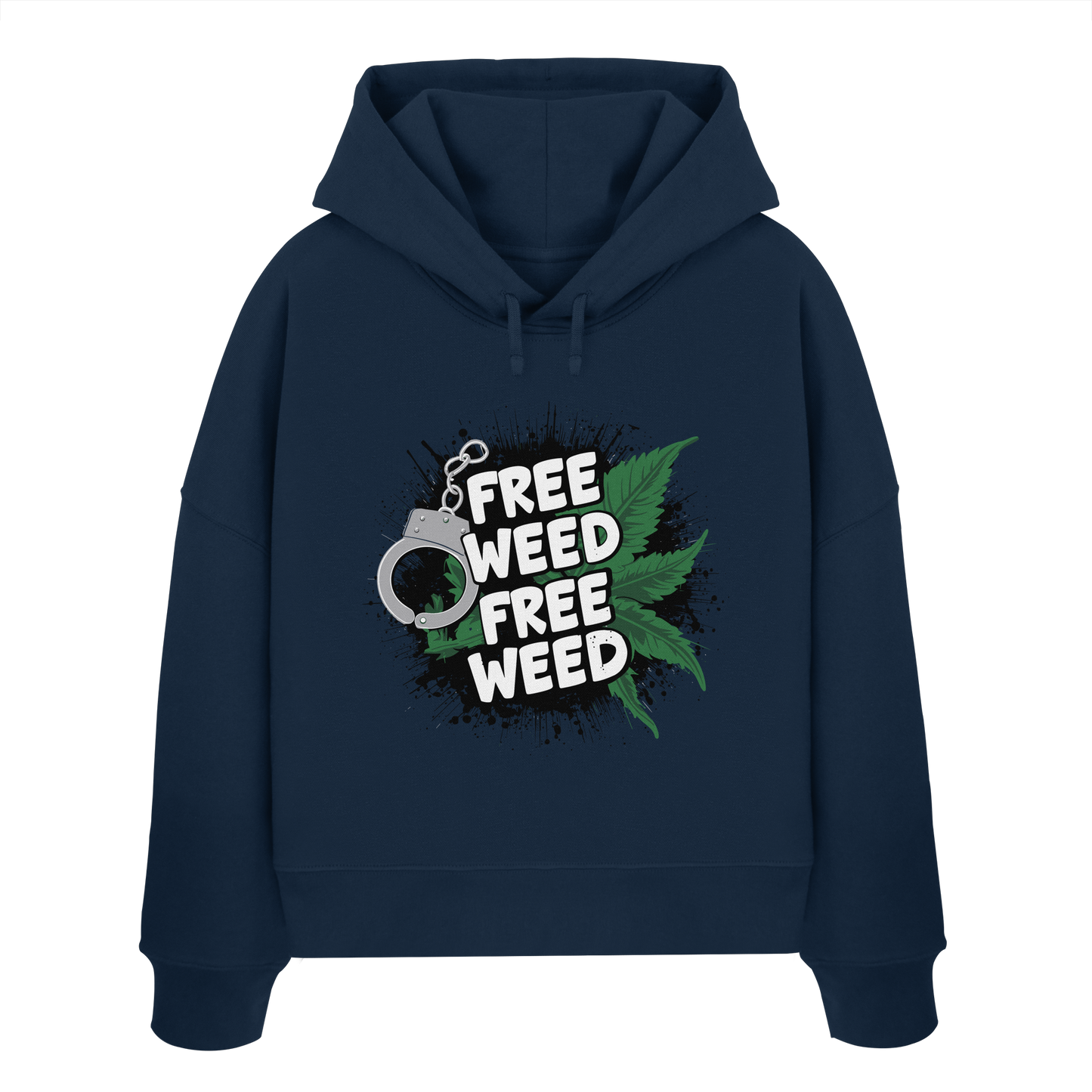 Free Weed - Ladies Boxcut Hoodie