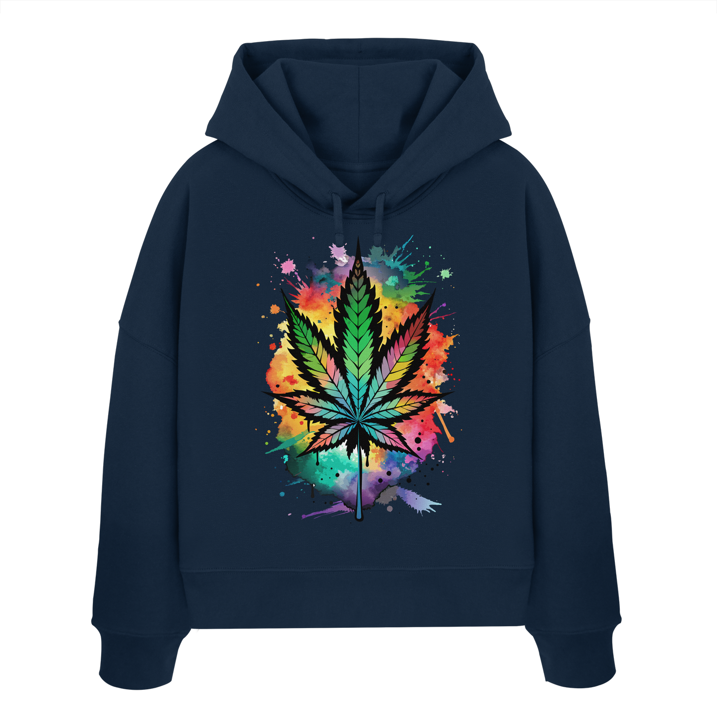 Color Leaf - Ladies Boxcut Hoodie