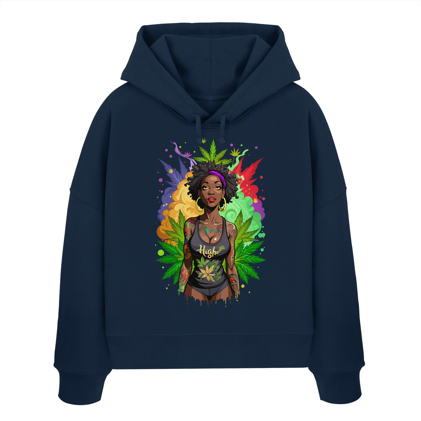 High Girl - Ladies Boxcut Hoodie