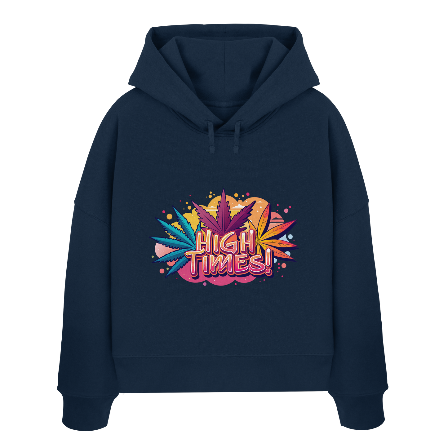 High Times Leafs - Ladies Boxcut Hoodie