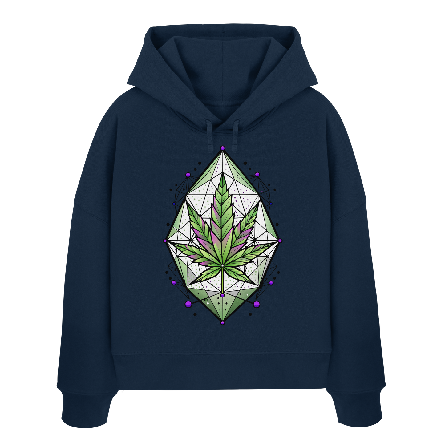 Leaf Construct - Ladies Boxcut Hoodie