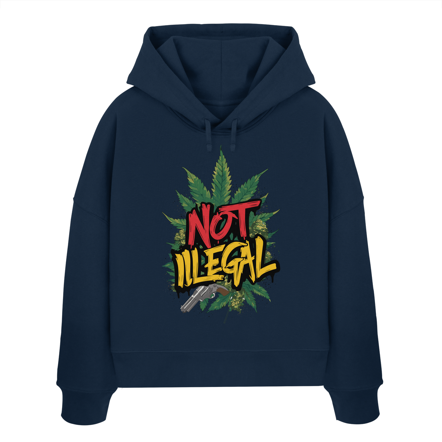 Not Illegal - Ladies Boxcut Hoodie