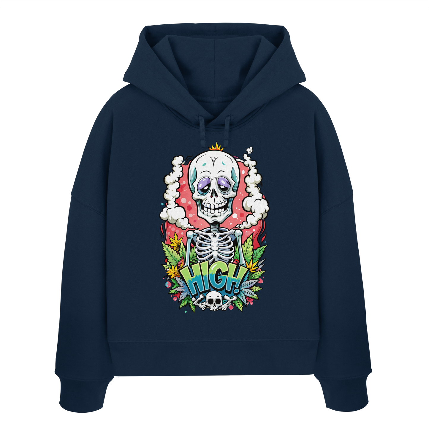 High Skelekton - Ladies Boxcut Hoodie