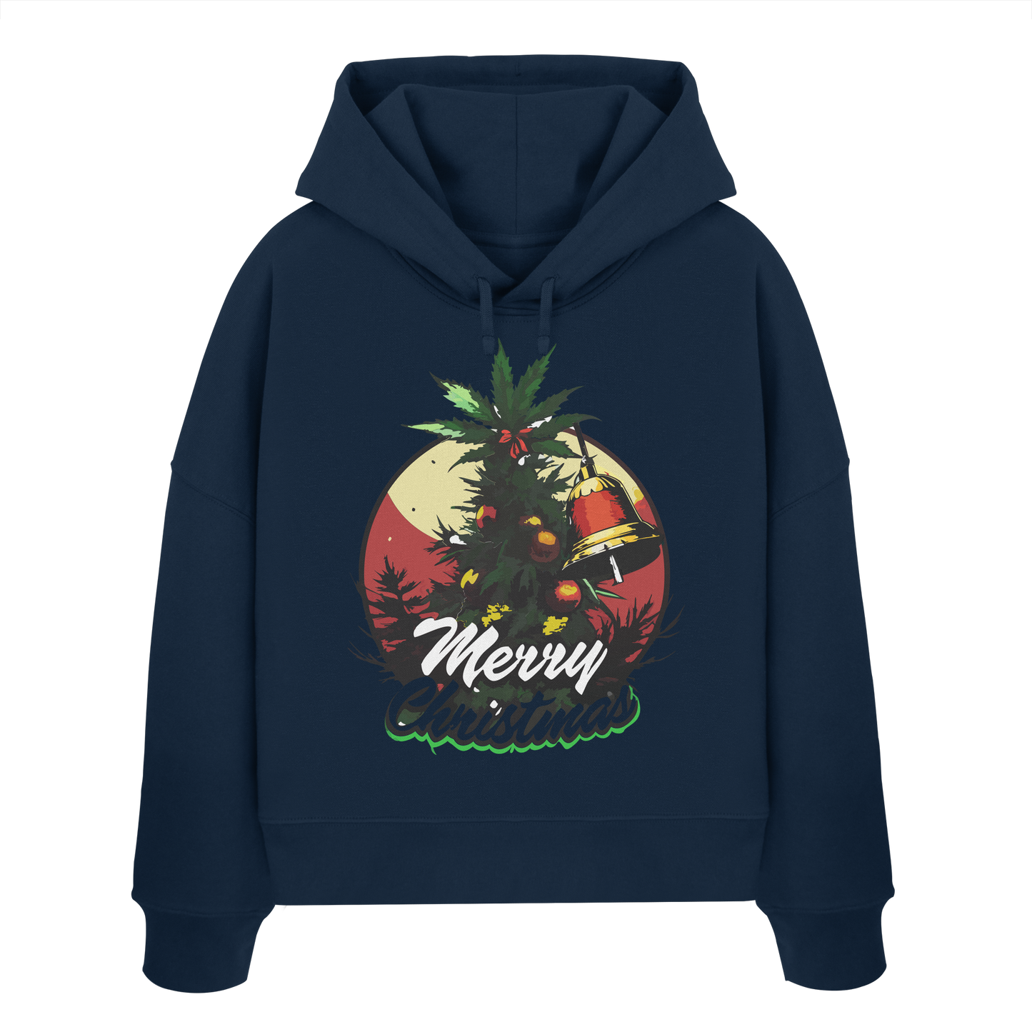 Christmas Bell - Ladies Boxcut Hoodie