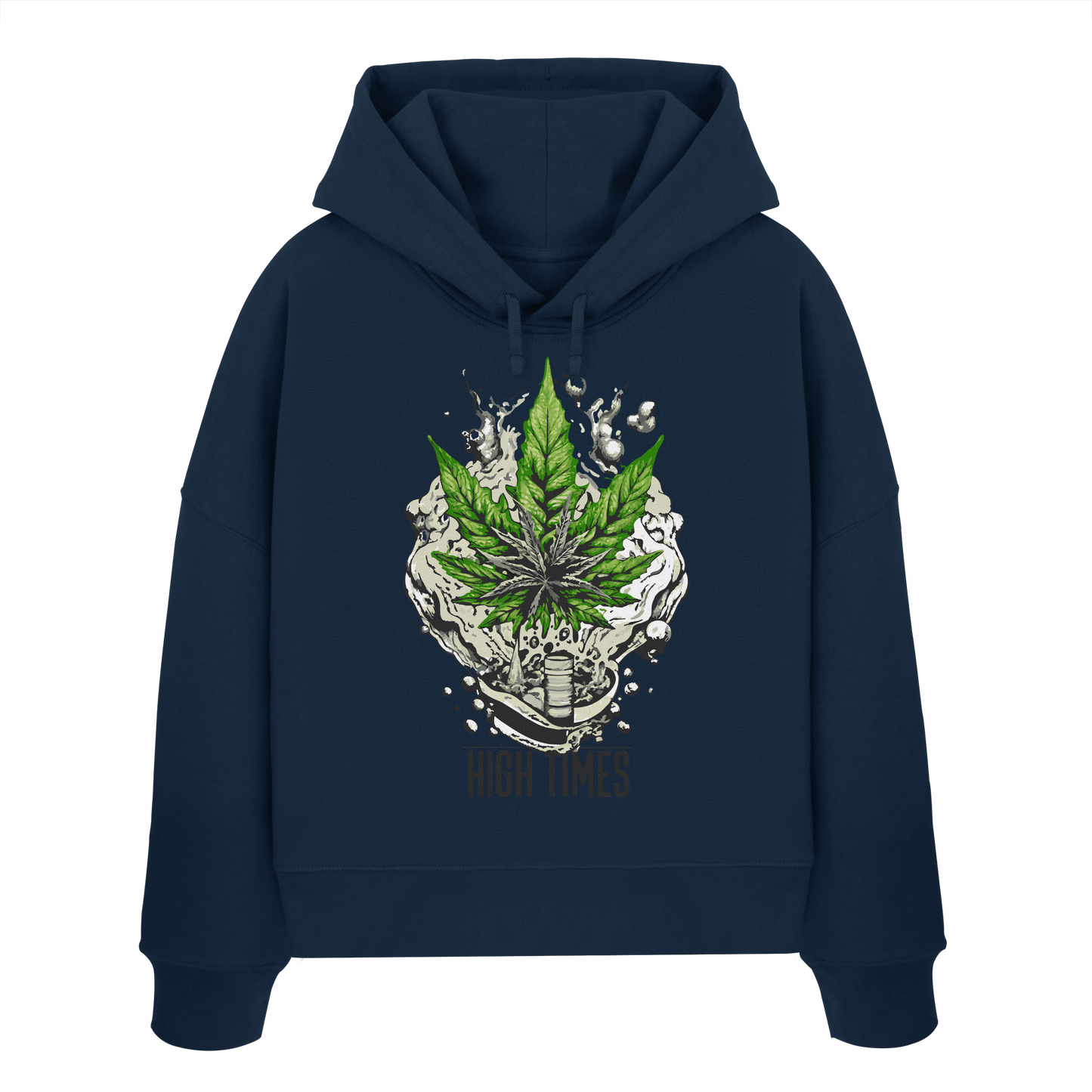 High Times Rocks - Ladies Boxcut Hoodie