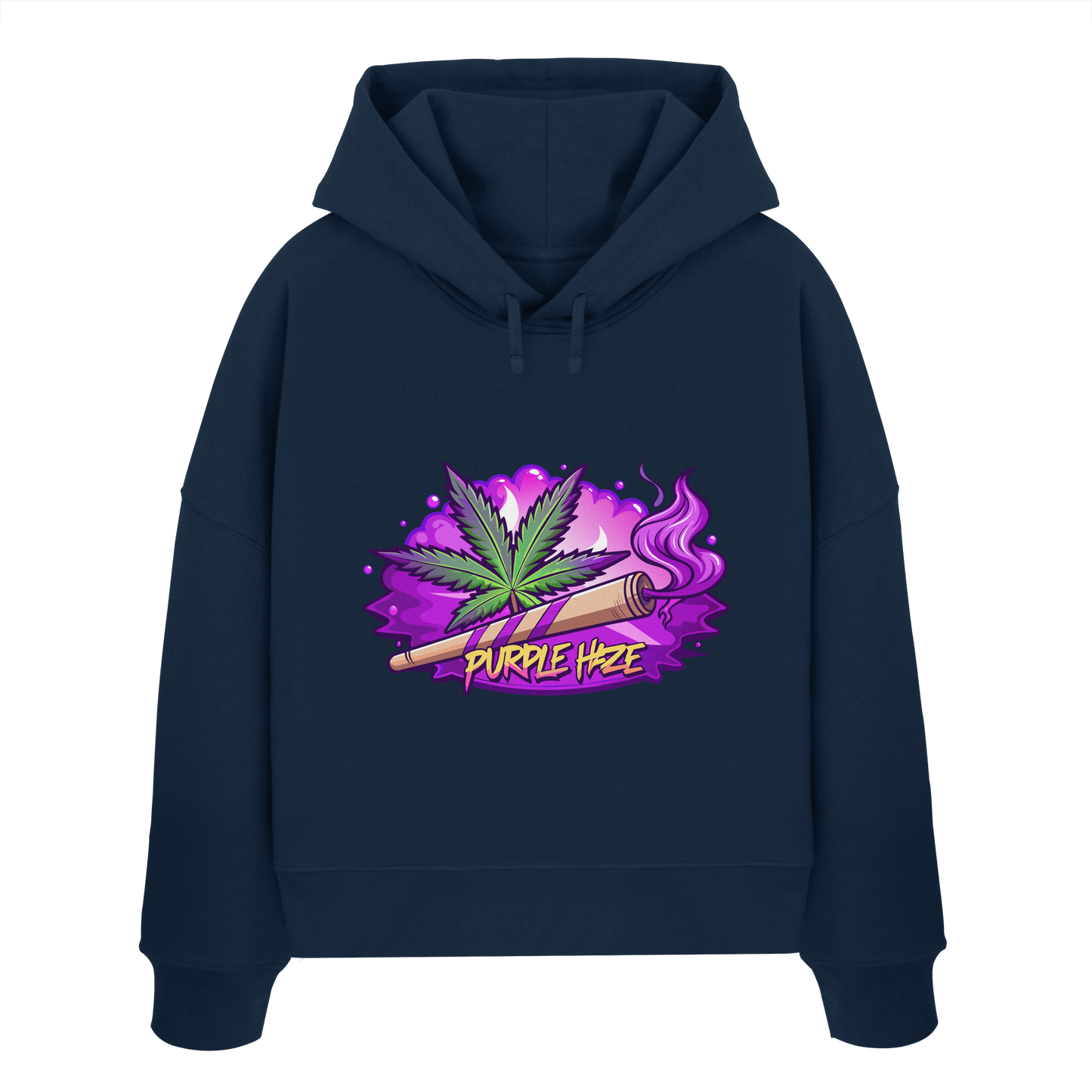 Purple Haze Joint - Ladies Boxcut Hoodie