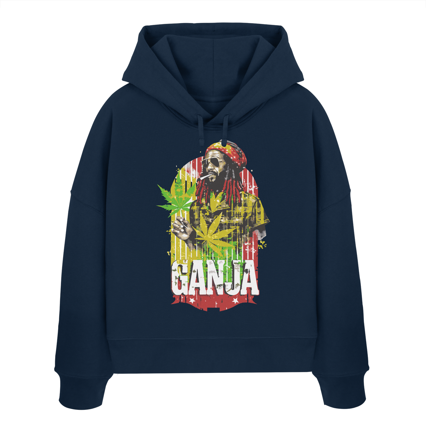 Ganja - Ladies Boxcut Hoodie