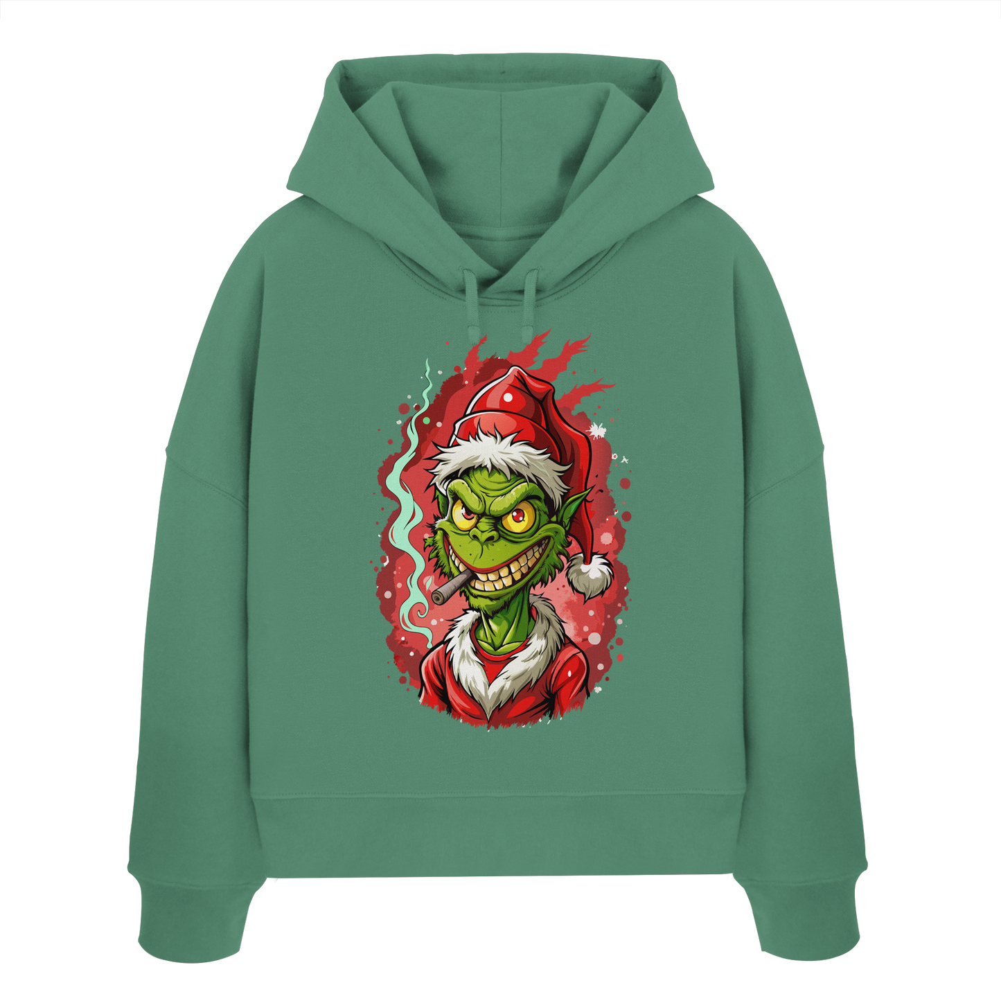 Angry Grinch - Ladies Boxcut Hoodie