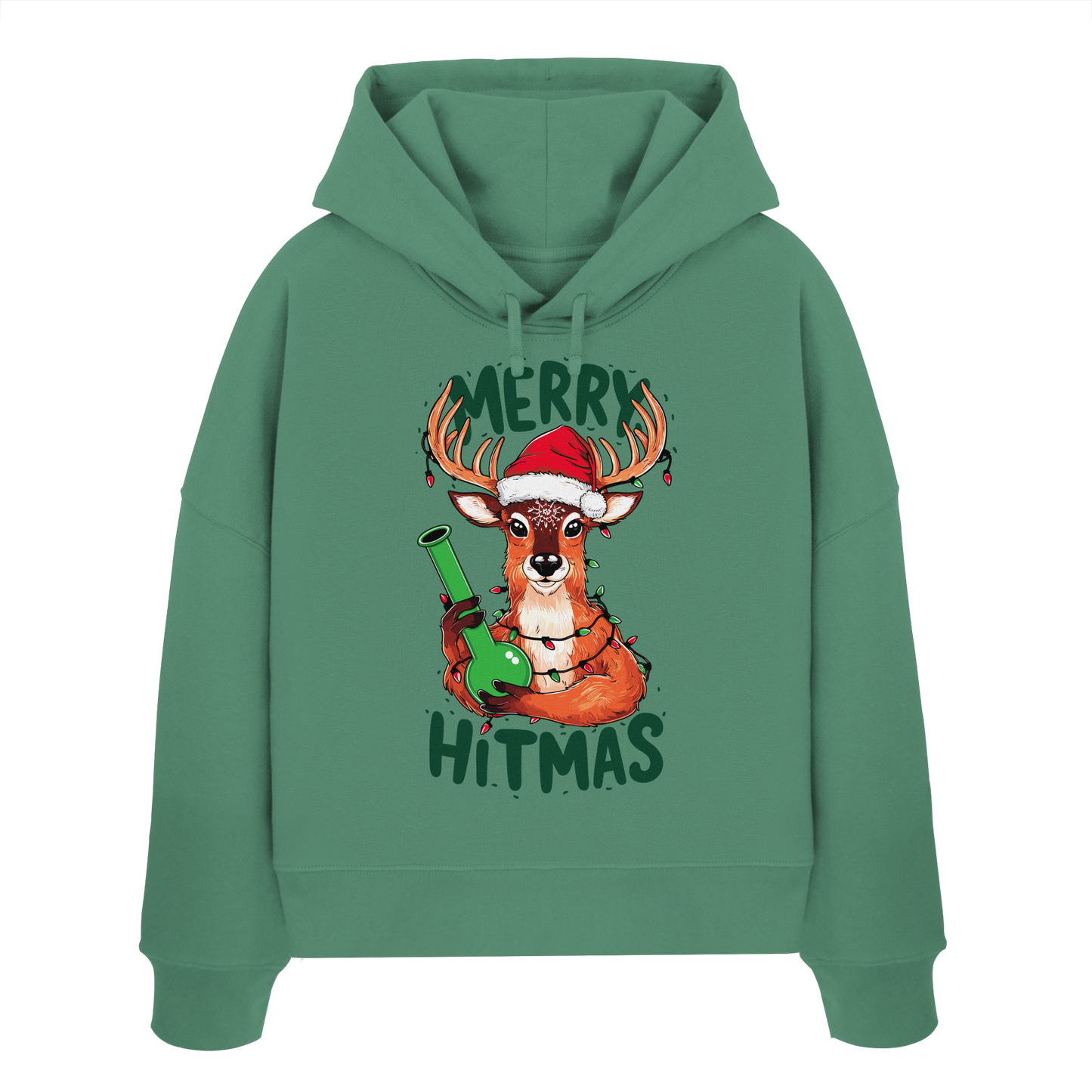 Bong Reindeer - Ladies Boxcut Hoodie