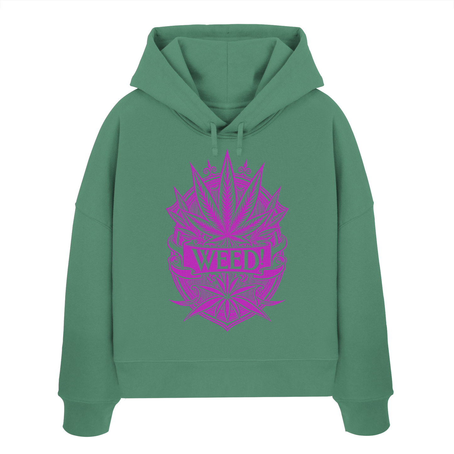 Pink Weed - Ladies Boxcut Hoodie