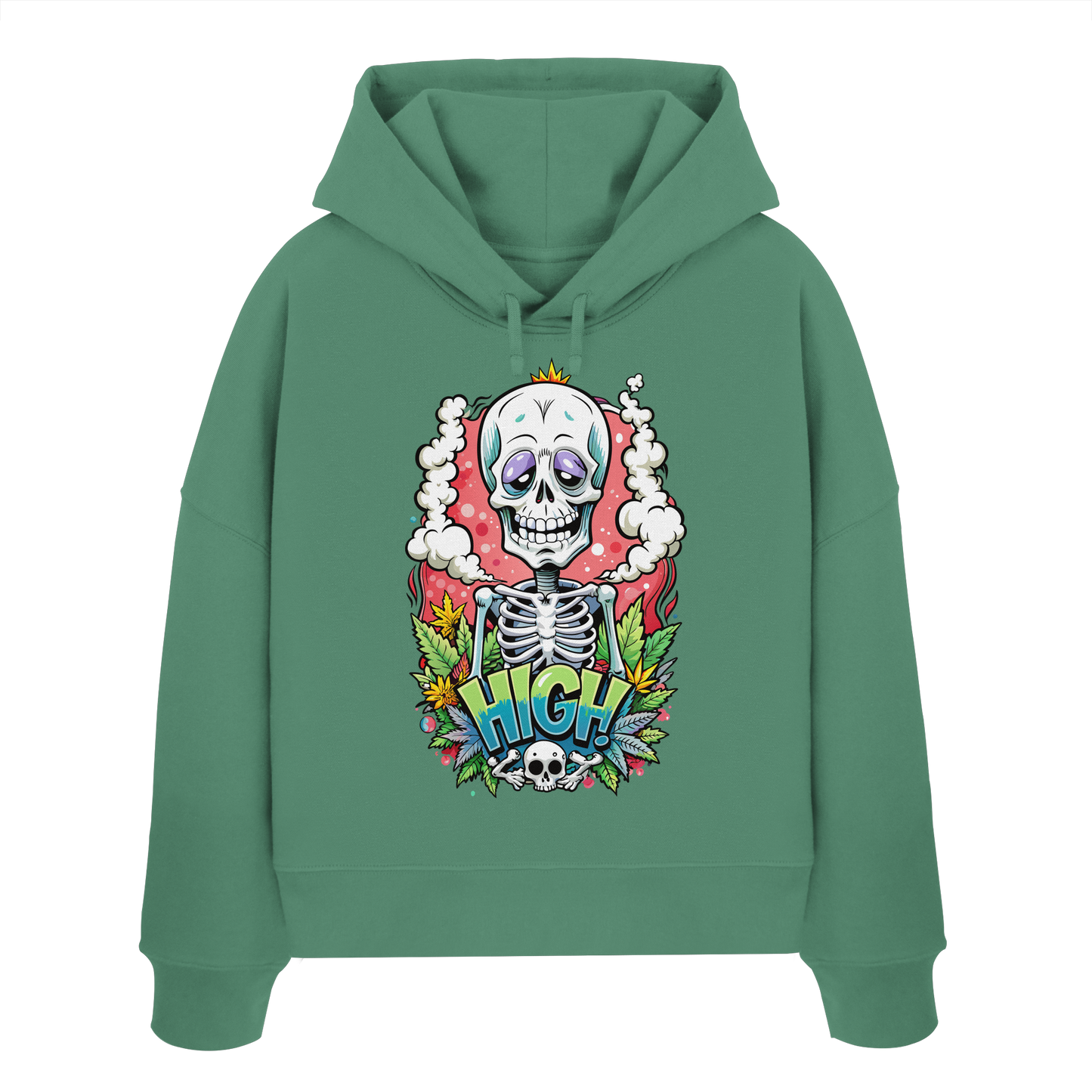 High Skelekton - Ladies Boxcut Hoodie