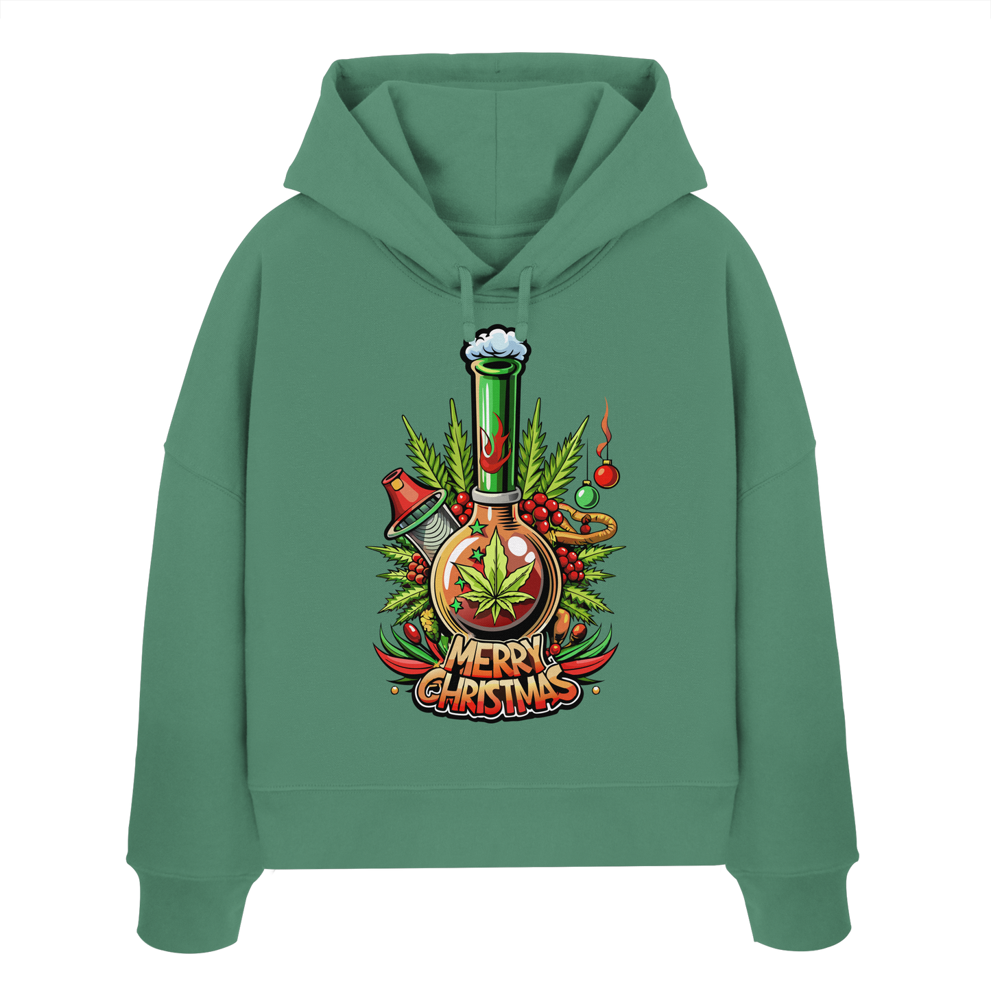 Bong Christmas - Ladies Boxcut Hoodie